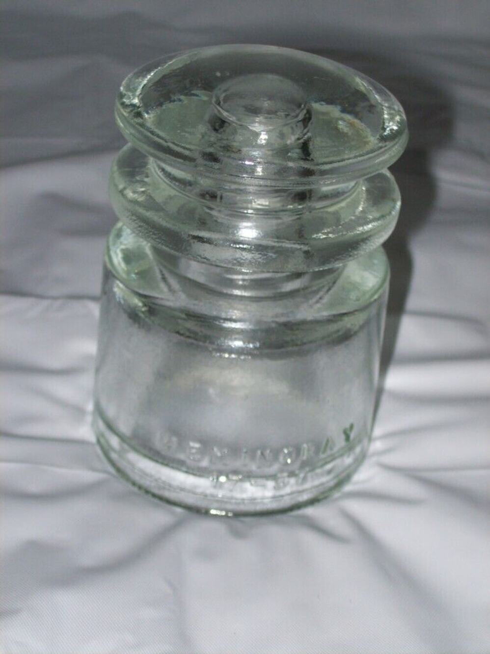 Vintage Hemingray Glass Insulator 17-57 T.S. -081041